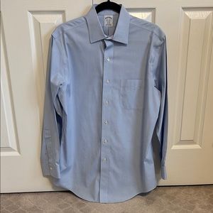 Men's Blue Brooks Brothers Dress Shirt 15.5 - 33